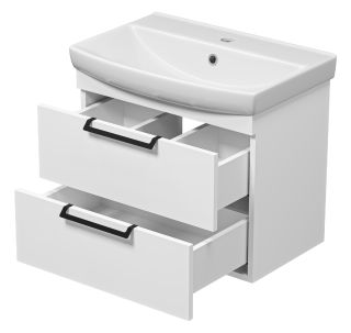 Подвесная тумба под раковину Misty Клермонт 60см белый